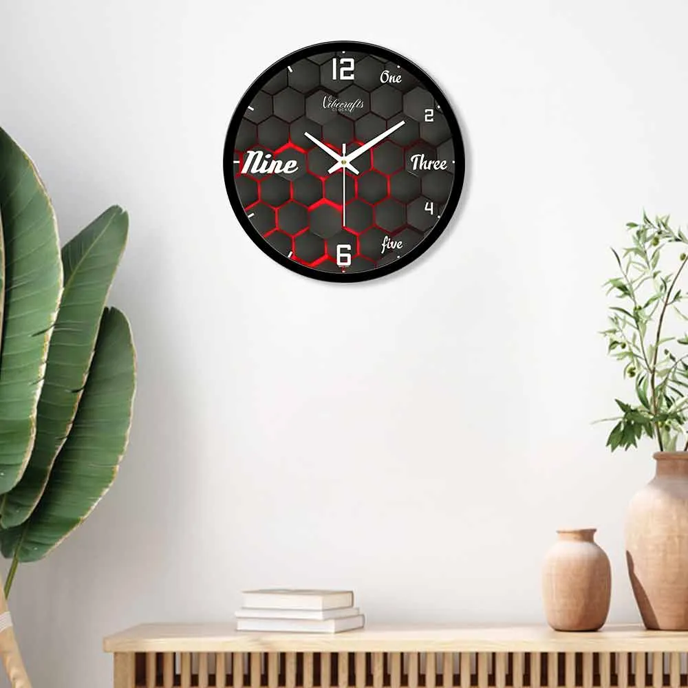 3D Abstract Art Designer Wall Clock