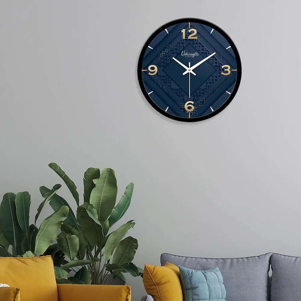 3D Abstract Square Shape Designer Wall Clock