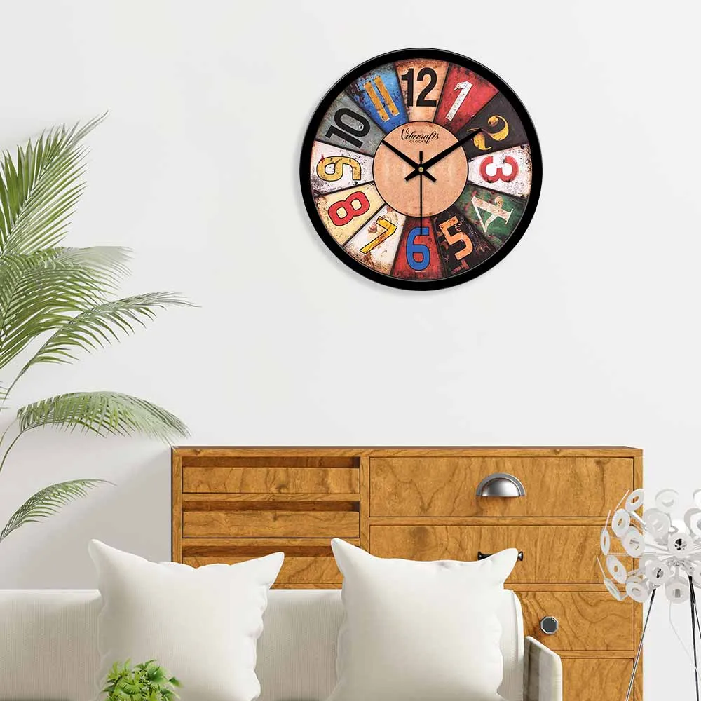 Abstract Roulette Messy Designer Wall Clock