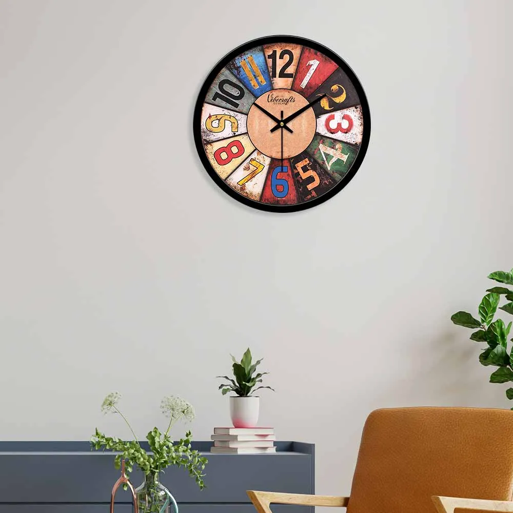 Abstract Roulette Messy Designer Wall Clock