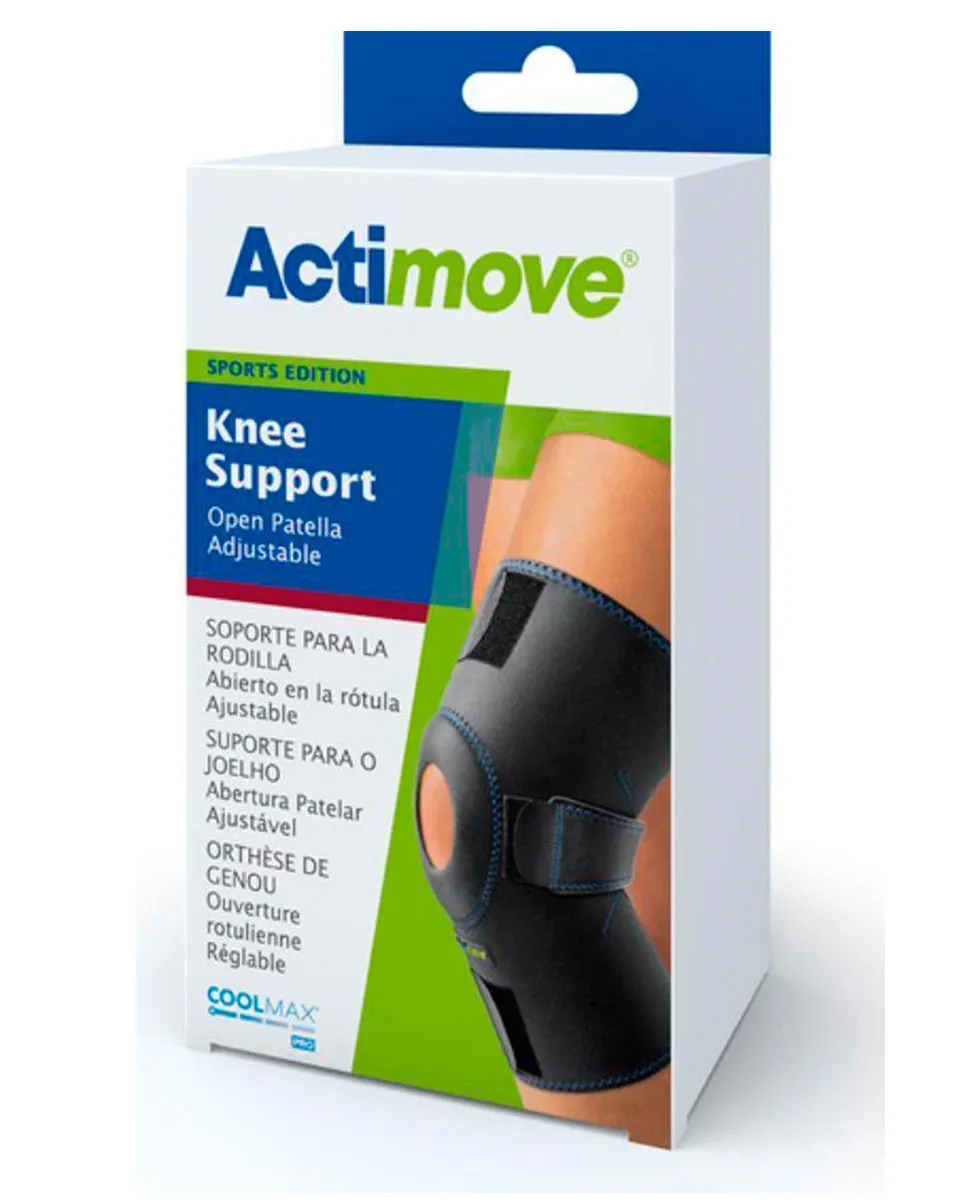 Actimove Knee Support Sleeve, Open Patella Adjustable (Sports Edition) - 7559310