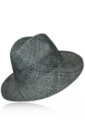 Agerta Gray Handmade Madagascar Hat