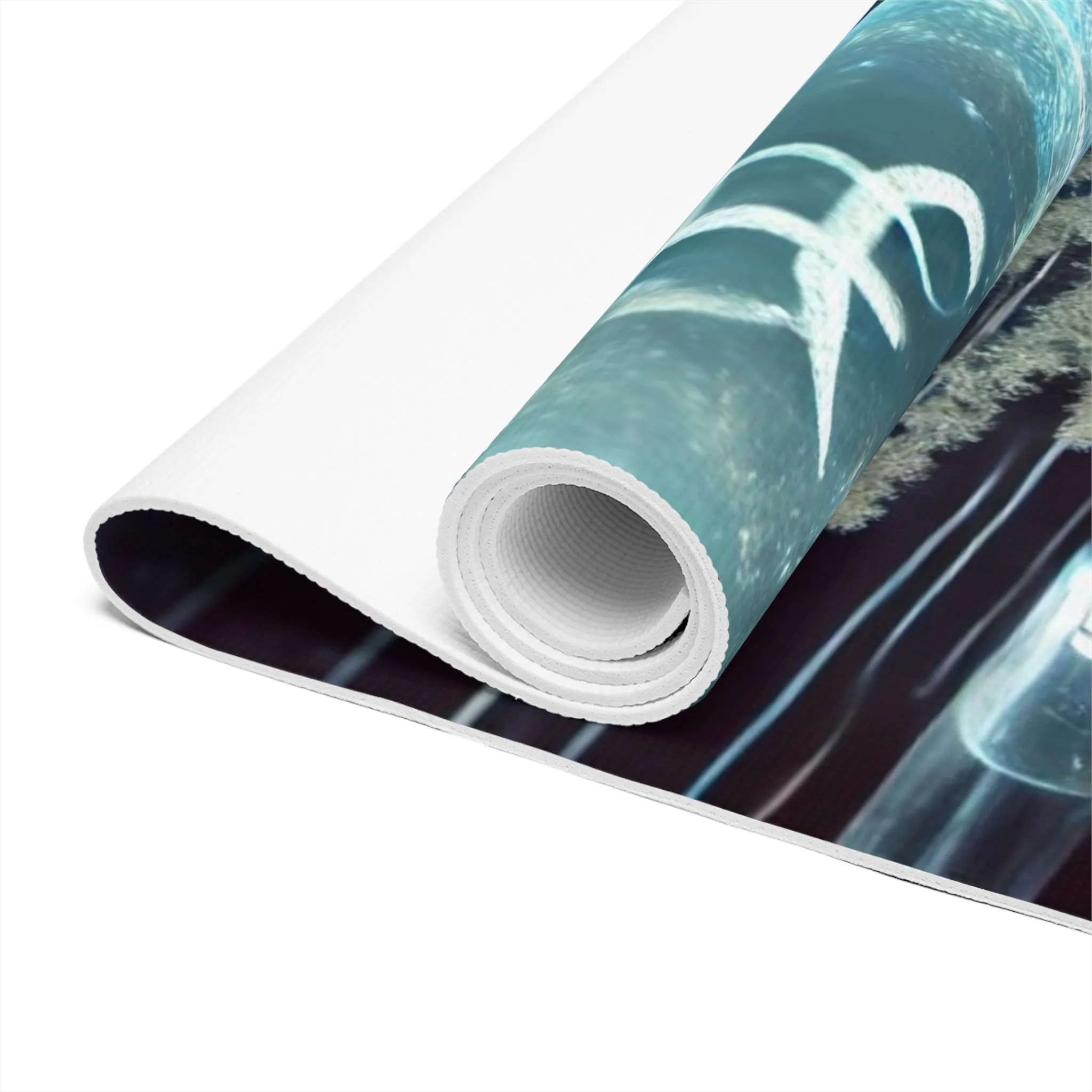 Aquarius: The Visionary of the Tides Foam Yoga Mat