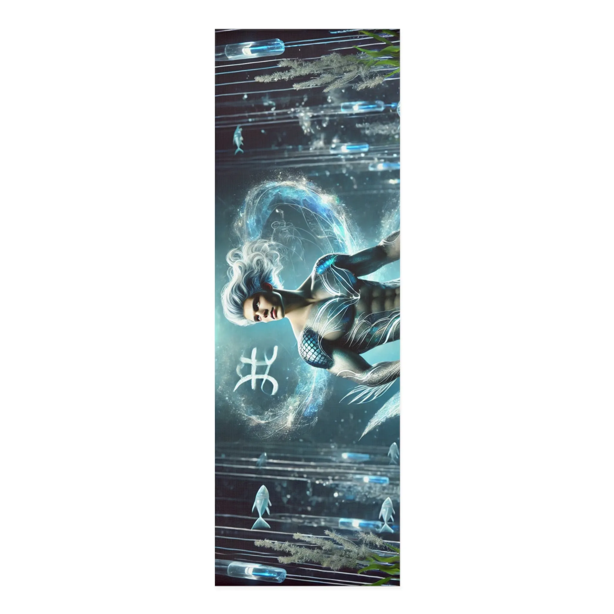 Aquarius: The Visionary of the Tides Foam Yoga Mat