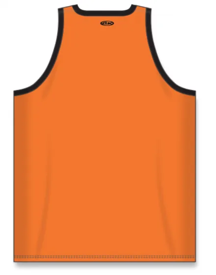 Athletic Knit (AK) B1325M-263 Mens Orange/Black League Basketball Jersey