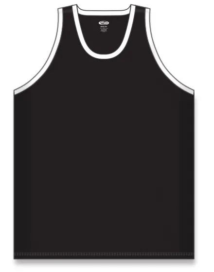 Athletic Knit (AK) B1325Y-221 Youth Black/White League Basketball Jersey