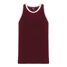 Athletic Knit (AK) B1325Y-233 Youth Maroon/White League Basketball Jersey