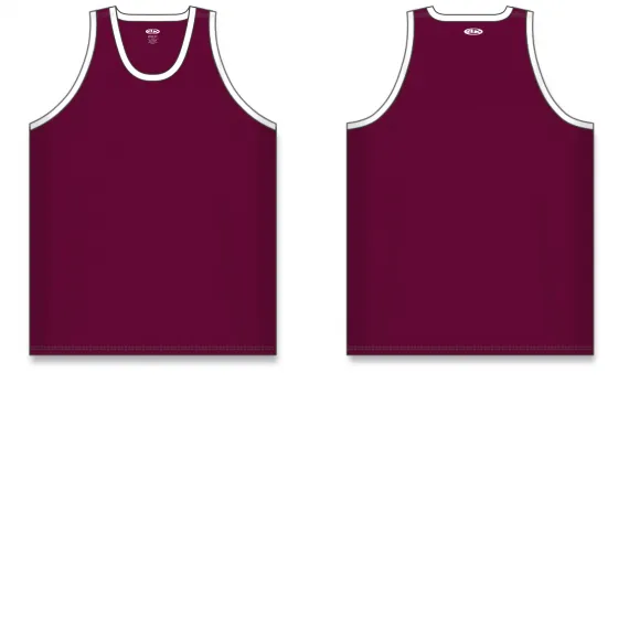 Athletic Knit (AK) B1325Y-233 Youth Maroon/White League Basketball Jersey