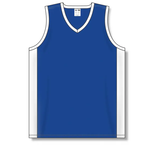 Athletic Knit (AK) B2115M-206 Mens Royal Blue/White Pro Basketball Jersey