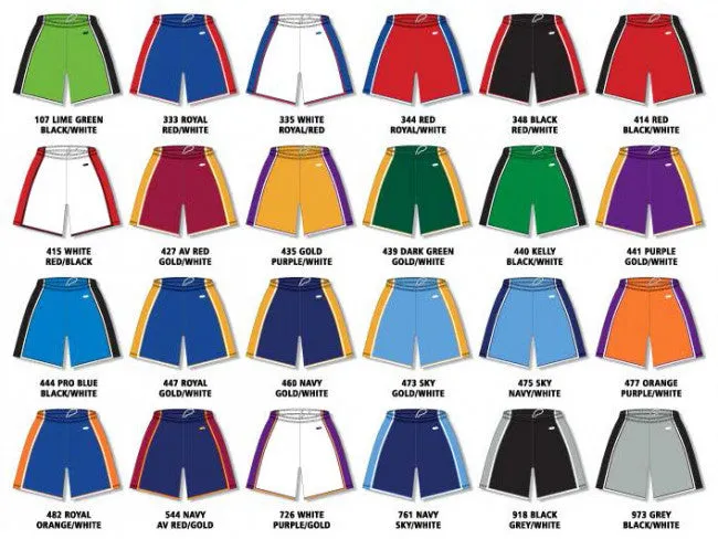 Athletic Knit Basketball Game Shorts With Side Inserts