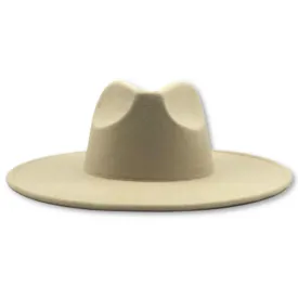 Atlanta Wide Brim Fedora - Cream