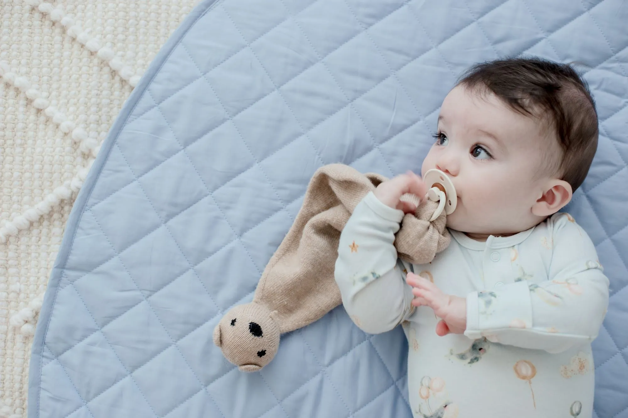 Bambella Designs Padded Waterproof Play Mat | Dusty Blue