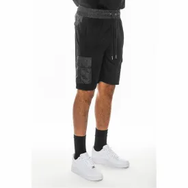 Black Lightweight Slub Shorts