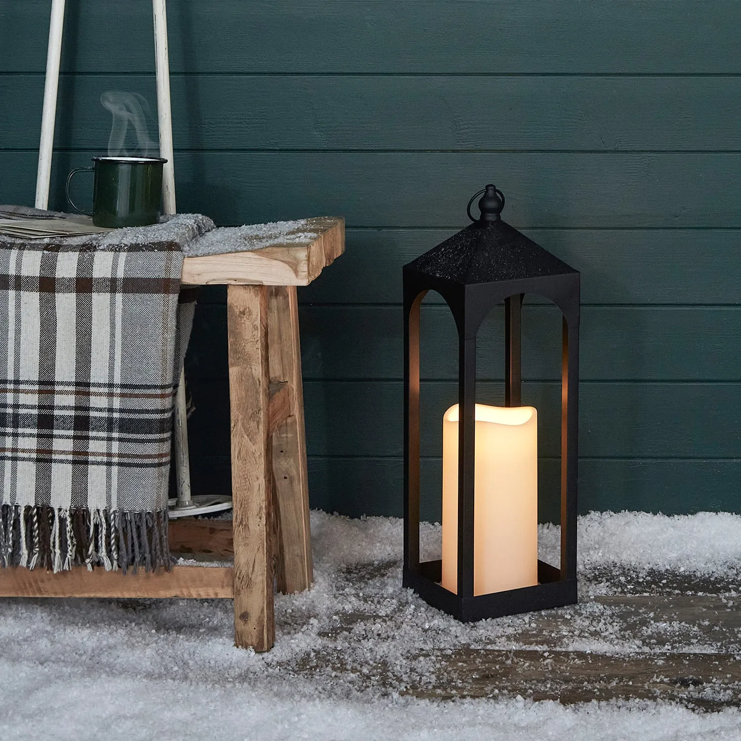 Black Porch Outdoor Lantern