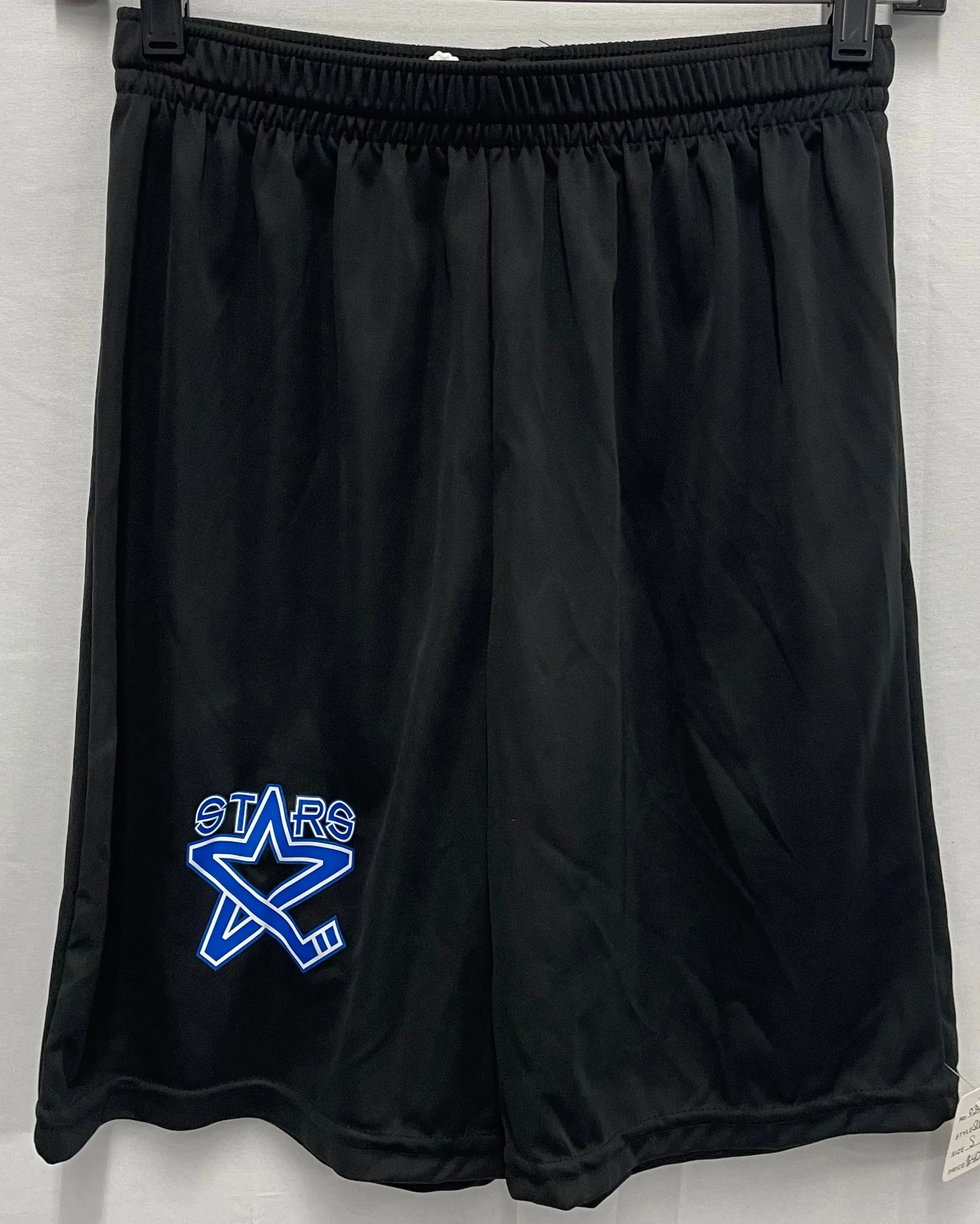 Black Right Leg Logo Athletic Shorts