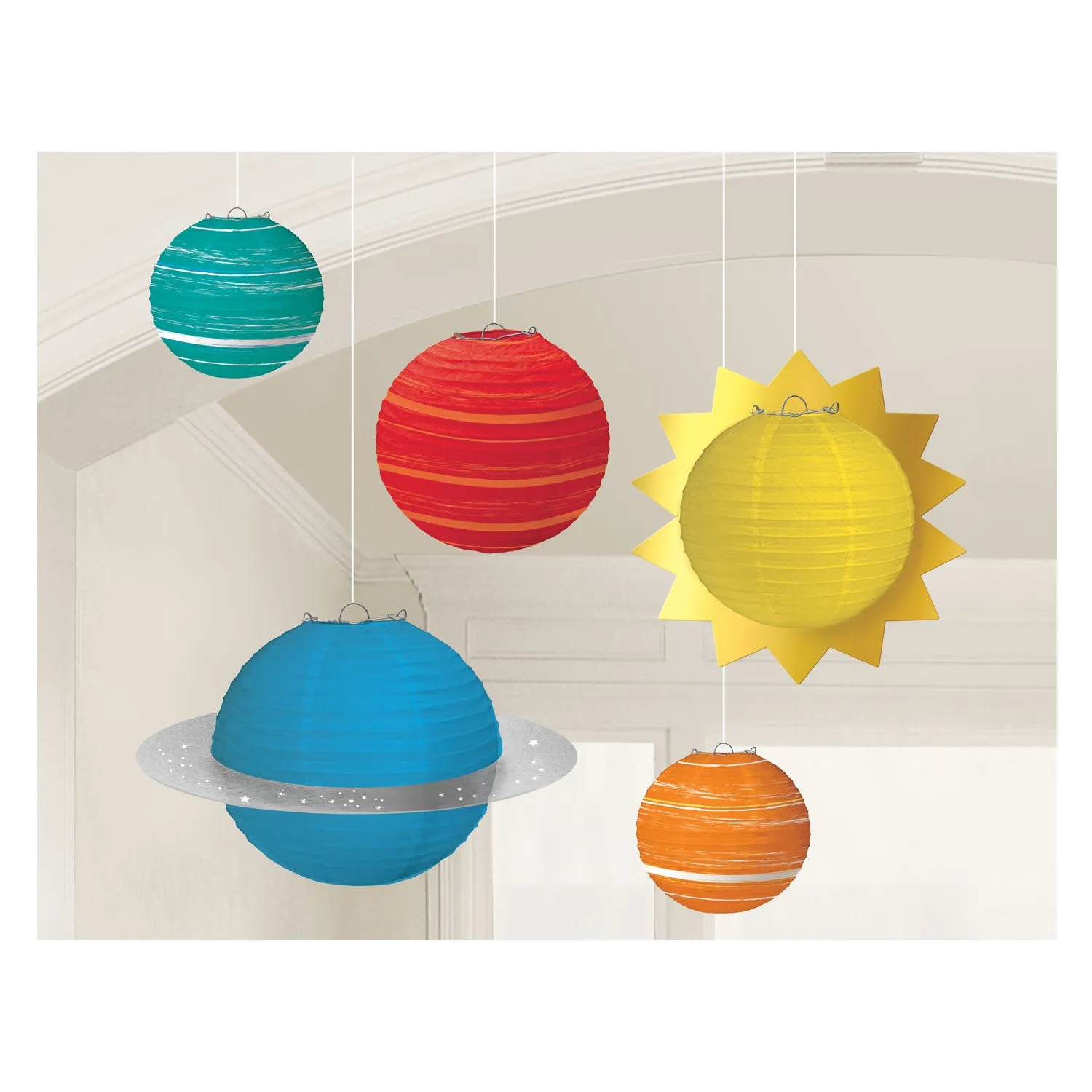 Blast Off Paper Lanterns  5pk