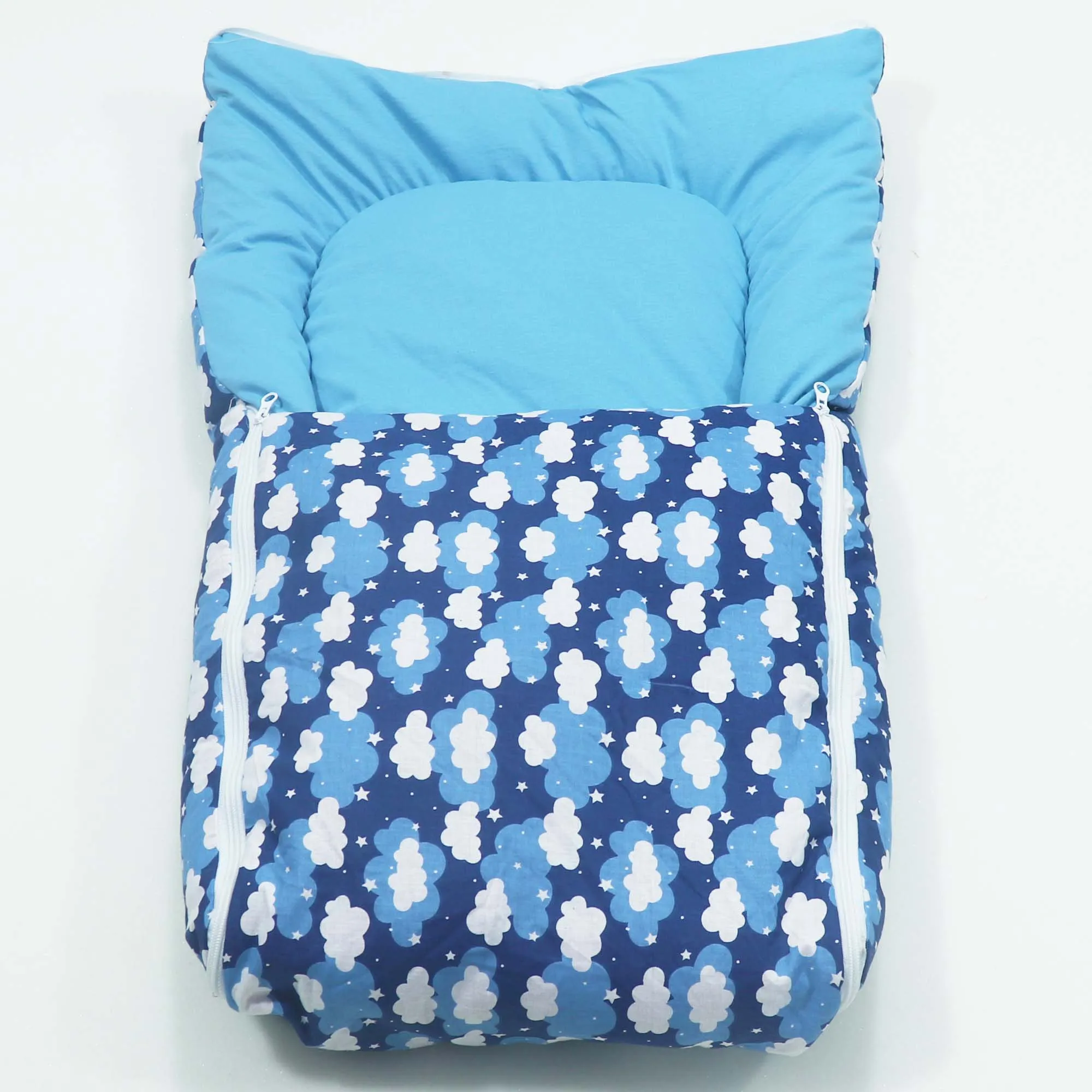 Blue Clouds Baby Sleeping Bag N Carrier