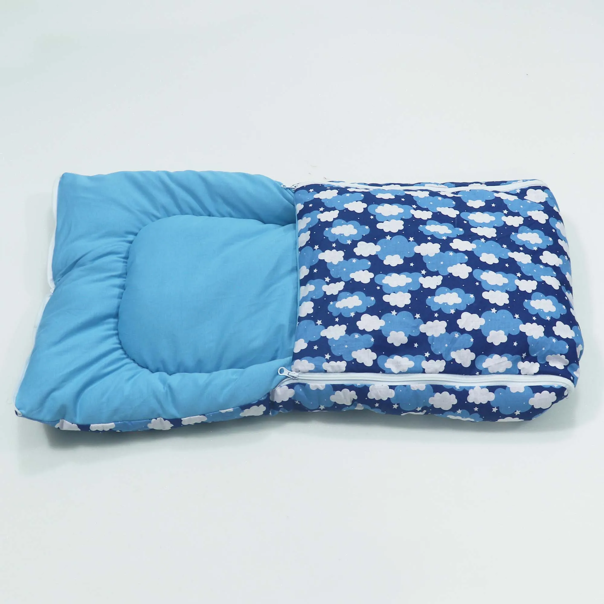 Blue Clouds Baby Sleeping Bag N Carrier