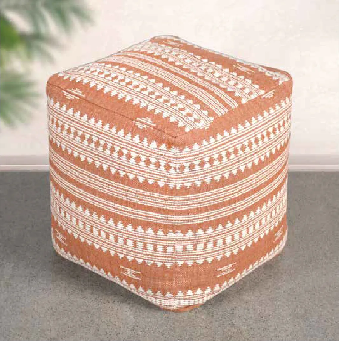 Byrom Pouf Orange 40 x 40 x 40 CM