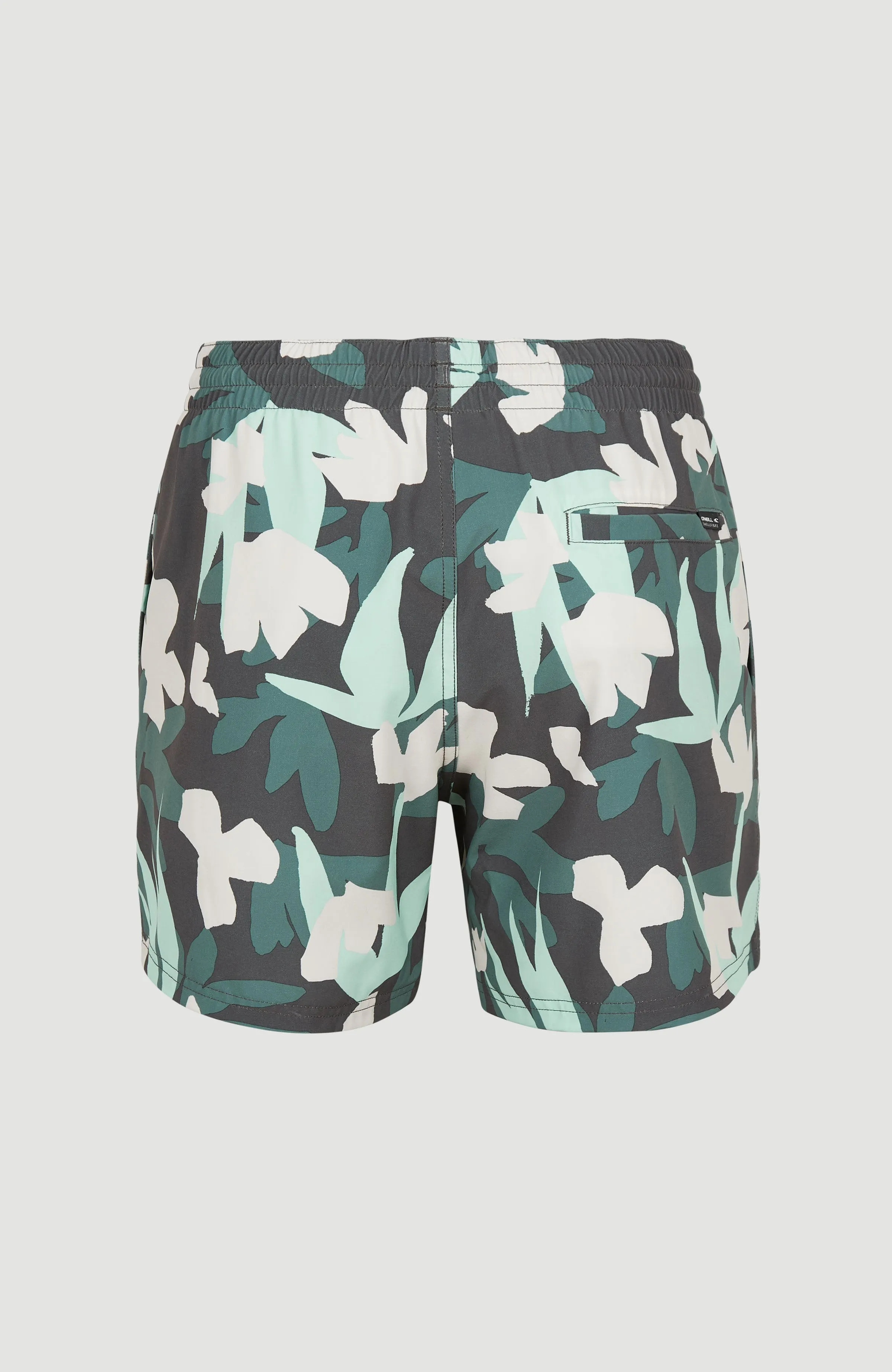 Cali Camorro 15'' Swim Shorts | Grey Art Flower