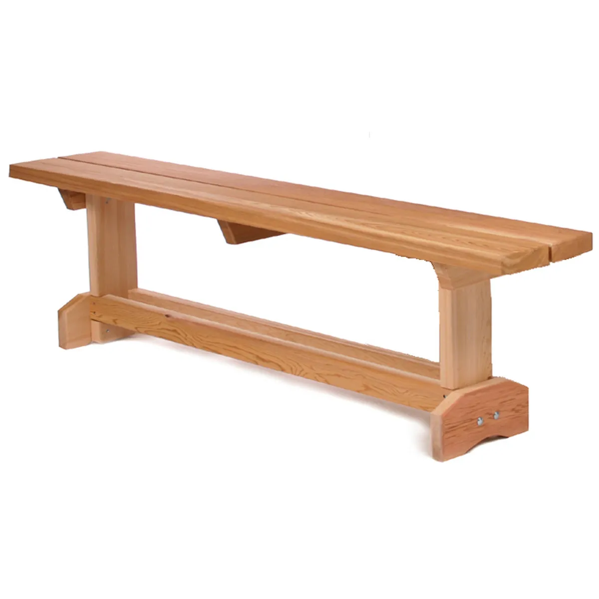 Cedar 3-Piece 72"W Picnic Table Set - Seats 8 - Handcrafted In Canada With Rot Resistant, Untreated, Western Red Cedar.