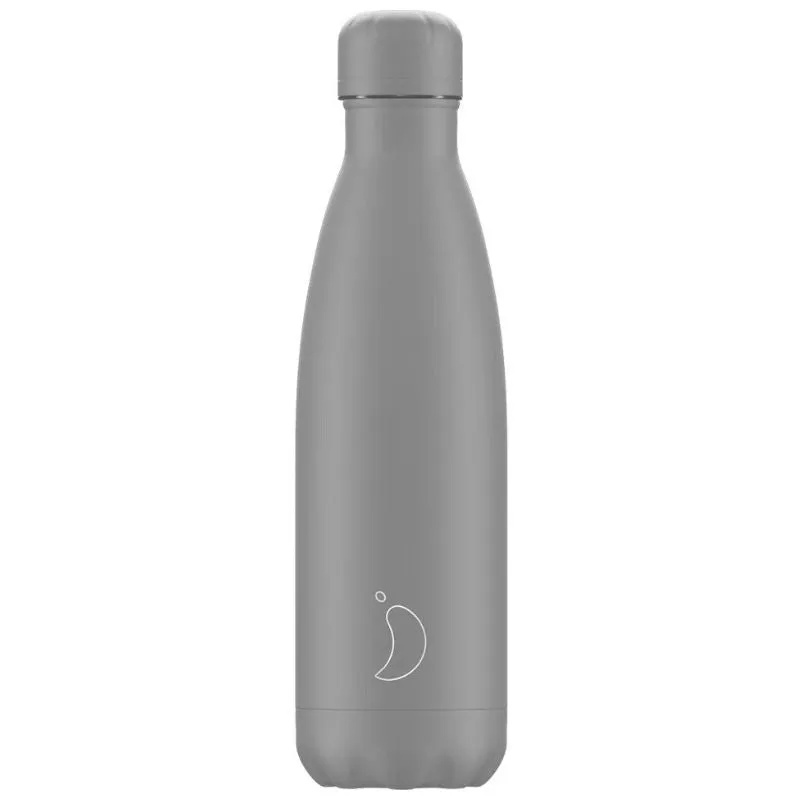 Chilly's Bottle Monochrome All Grey 500ml Bottle