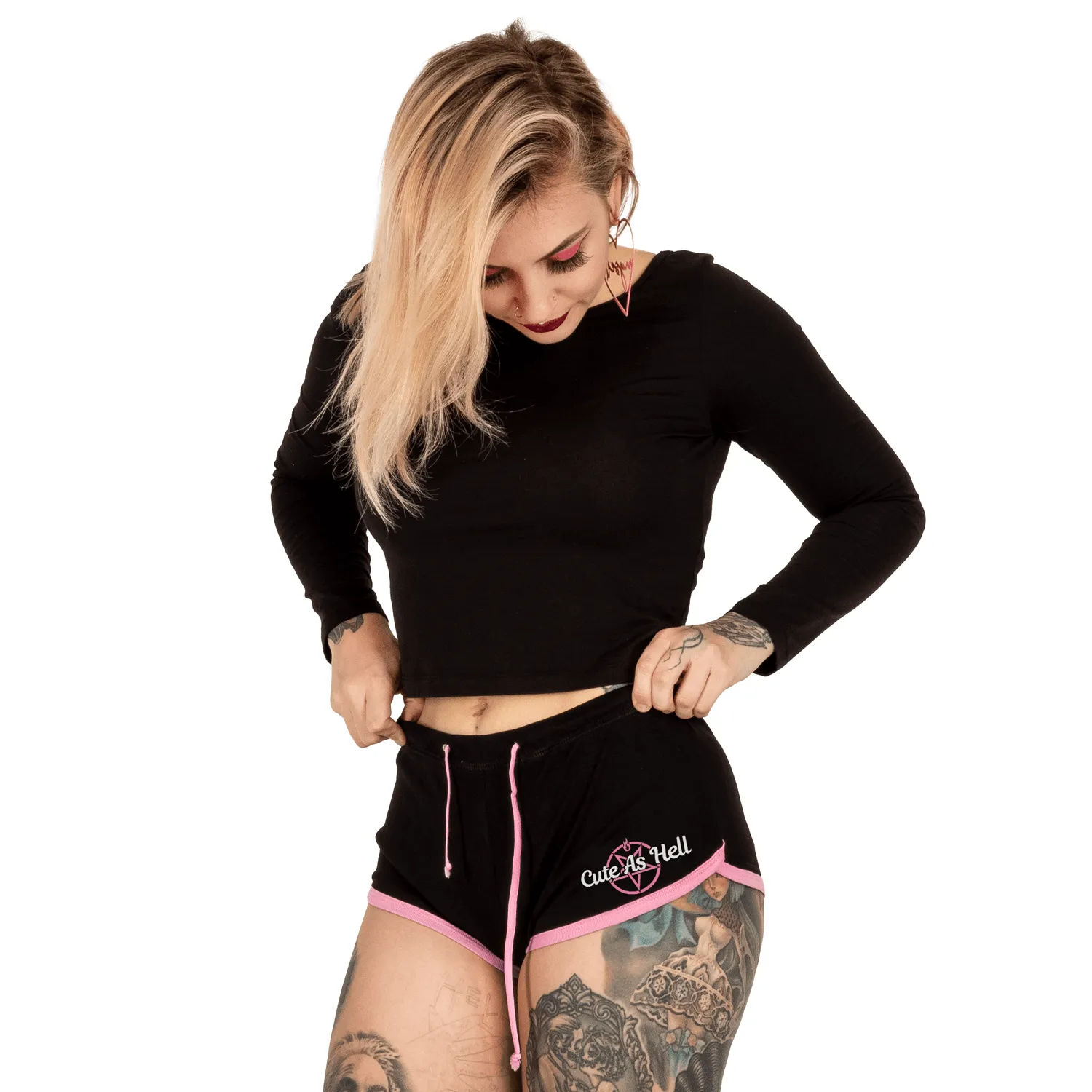 Cute As Hell Pentagram Pink Short Shorts