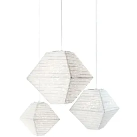 David Tutera Illusion Trapezoid Lace Paper Lanterns 3 pieces