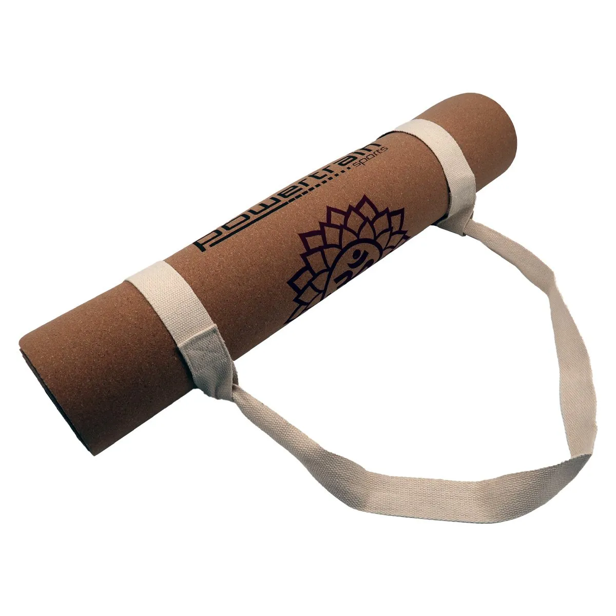 Eco-Friendly 6mm Cork Yoga Mat, Non-Slip, Anti-Microbial - Powertrain