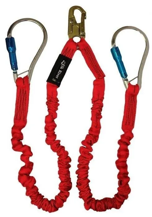 Elk River Twin Leg Lanyard 6', Aluminum, Large, Carabiner - 35416