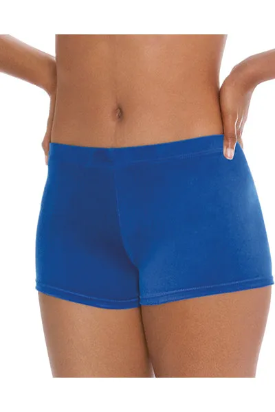 Eurotard 3216A Womens Soft Velvet Booty Shorts