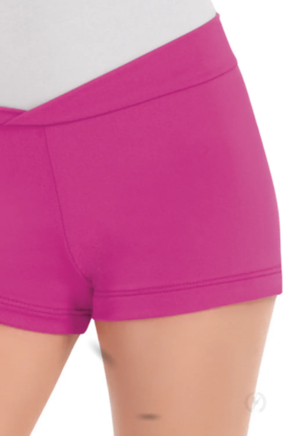 EUROTARD 44754C GIRLS MICROFIBER V-FRONT BOOTY SHORTS