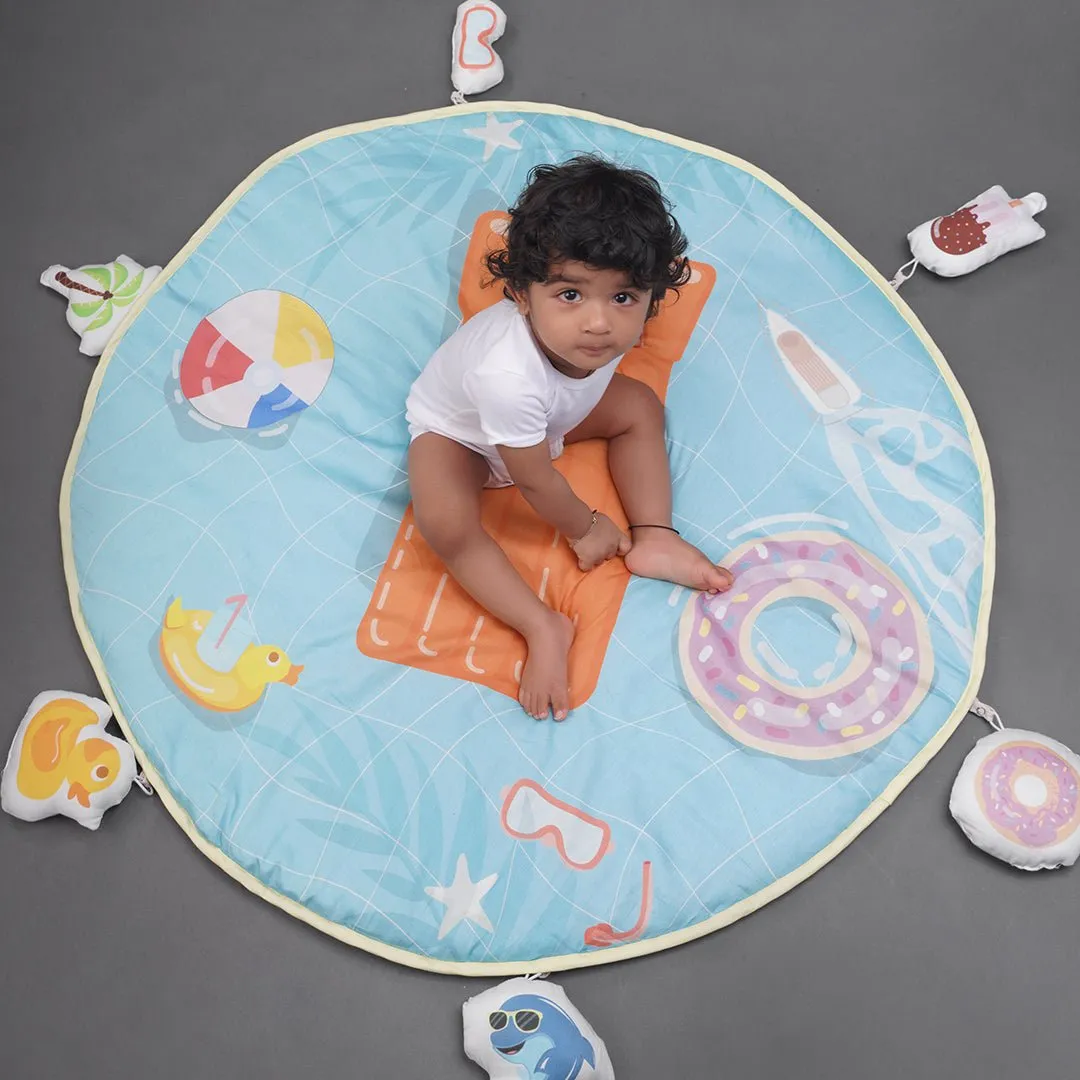 Fancy Fluff Organic Baby Play Mat- Pool