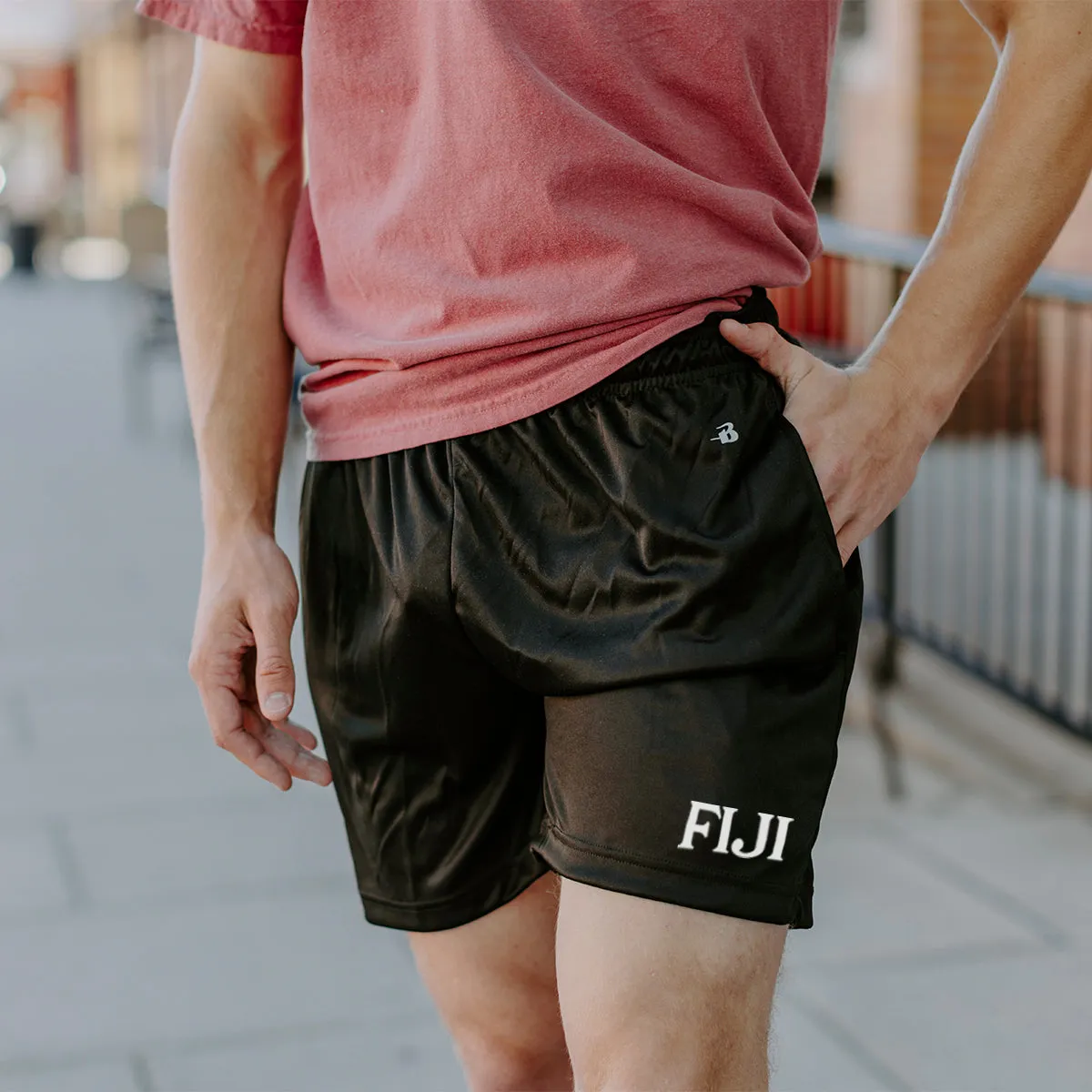 FIJI 5" Black Shorts