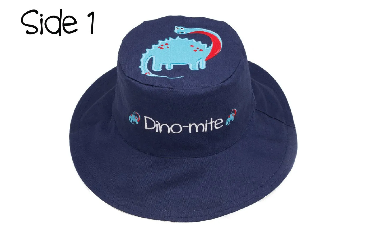 FlapJackKids - Reversible Kids' Sun Hat - Dinosaurs