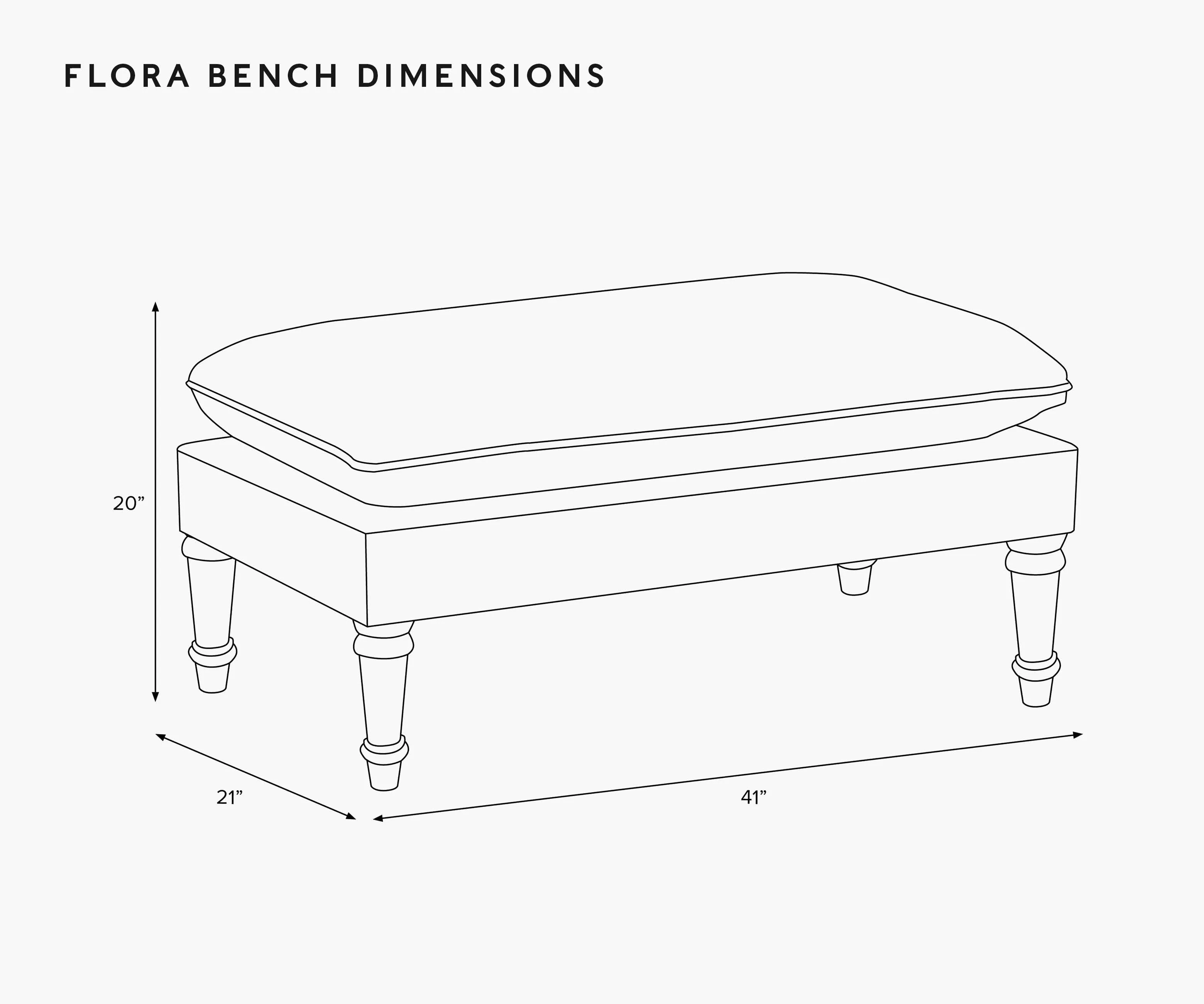 Flora Bench - Blossom