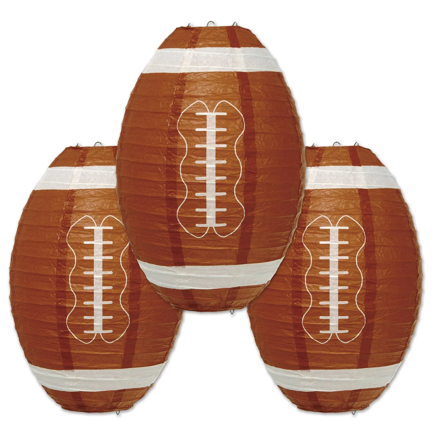 Football Paper Lanterns 28cm 3pk