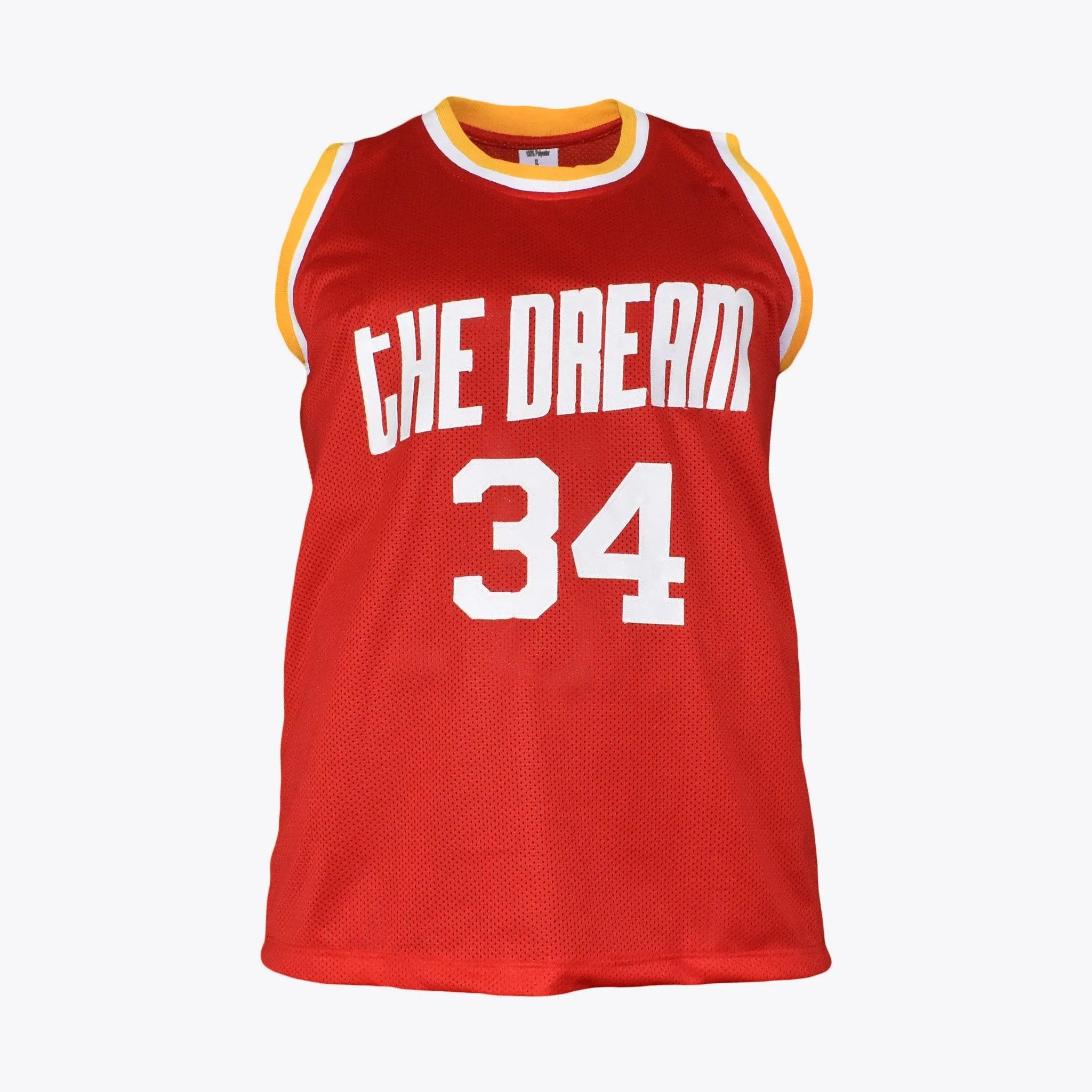 Hakeem Olajuwon Signed Houston Basketball Jersey Red (JSA)