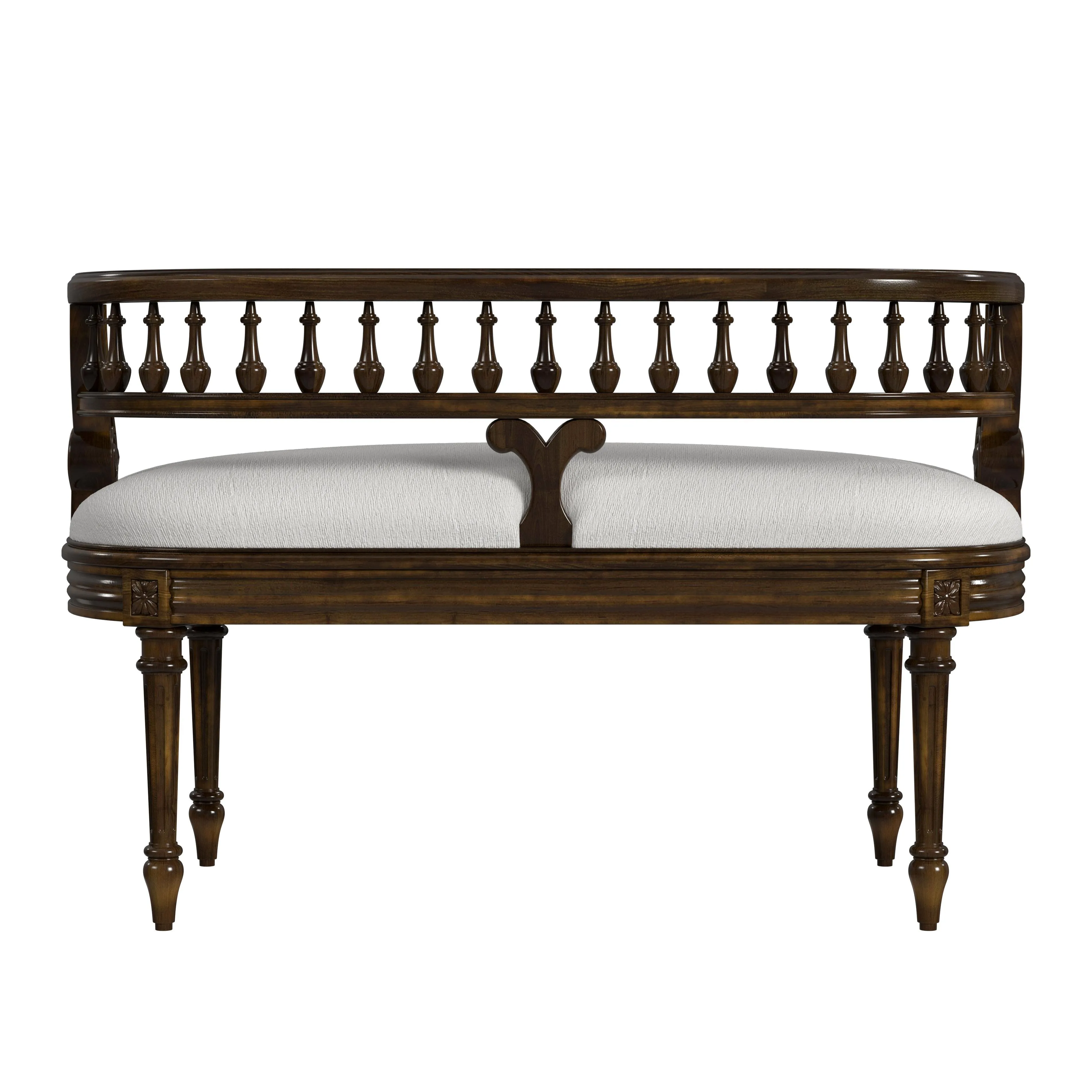 Hathaway 37" Upholstered Bench in Medium Brown  2625011