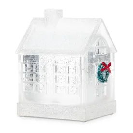 House Shaped Glitter LED Lantern