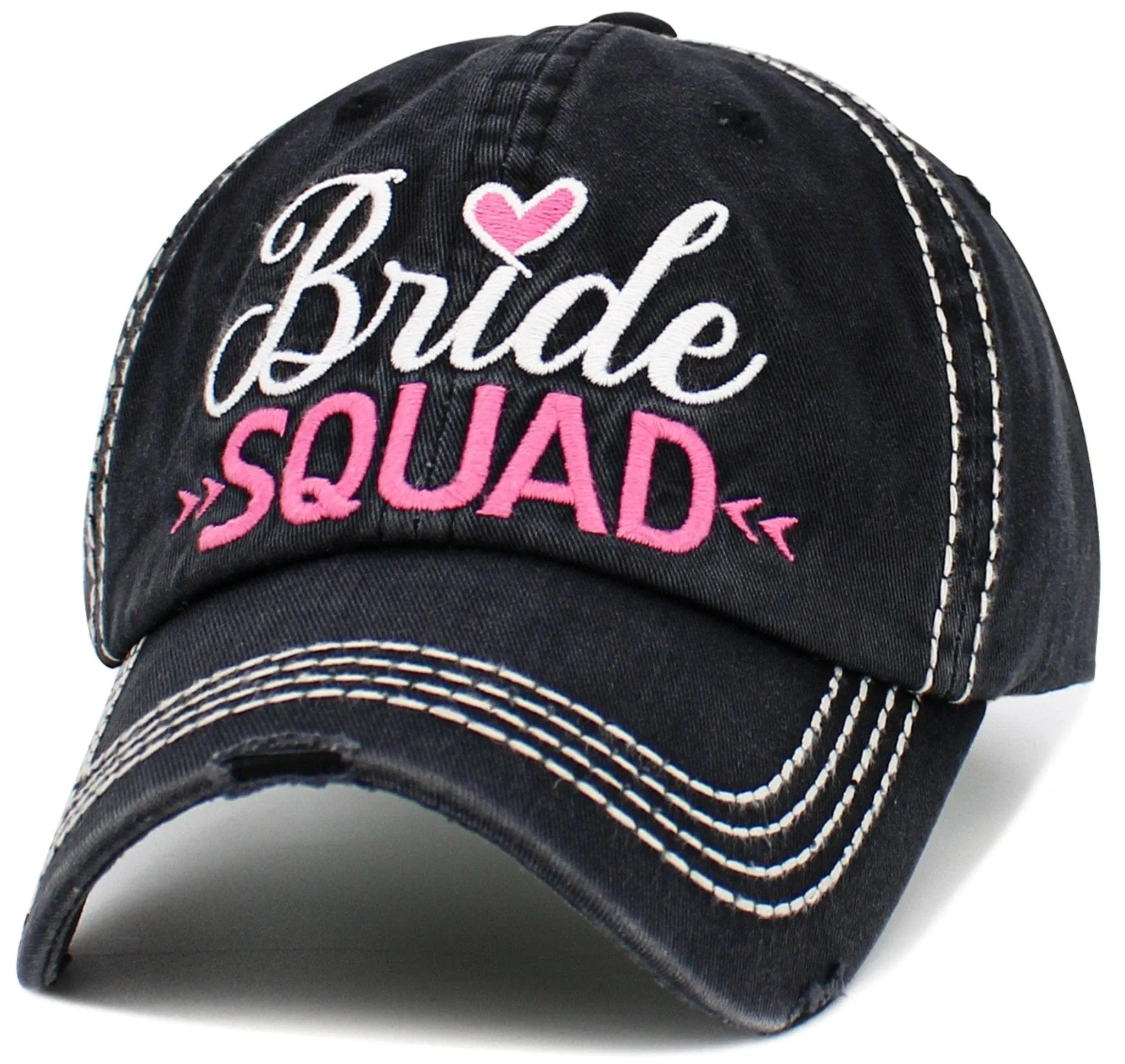 KBV1586 Bride SQUAD Washed Vintage Ballcap