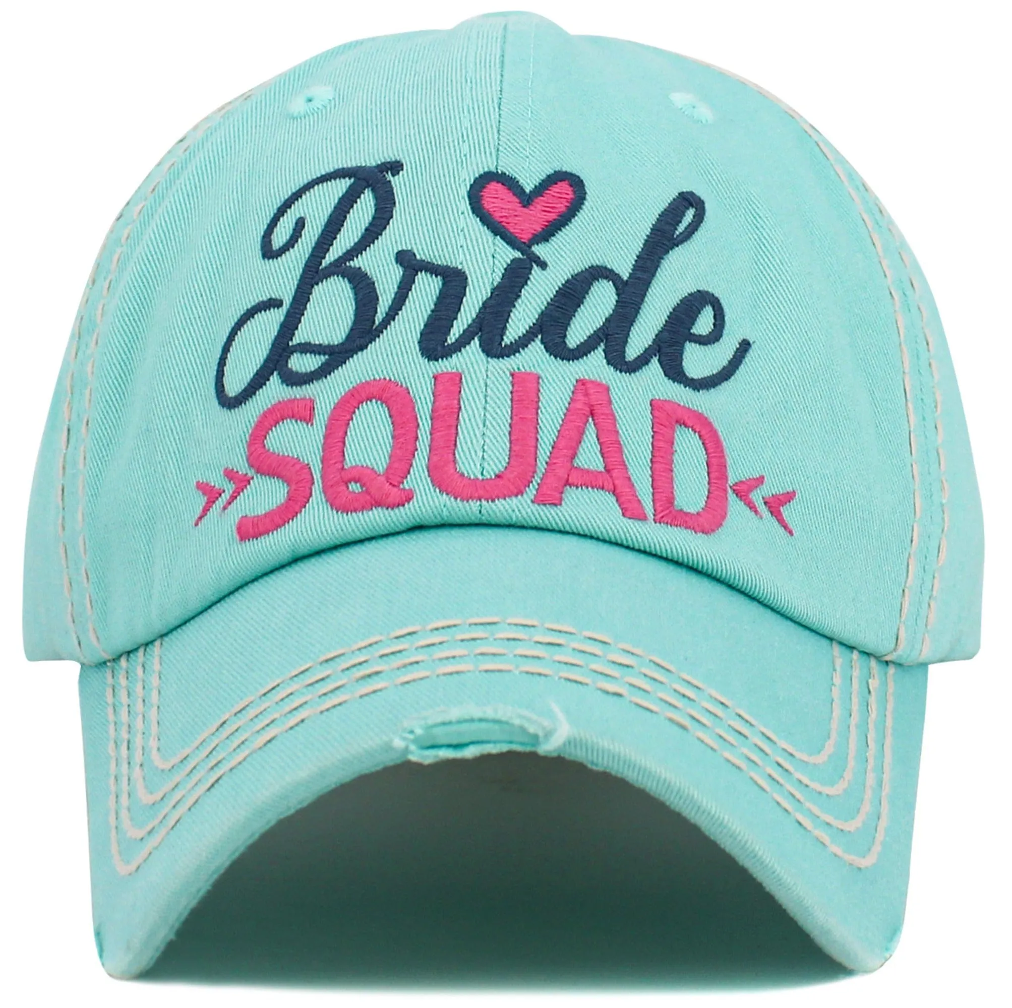 KBV1586 Bride SQUAD Washed Vintage Ballcap