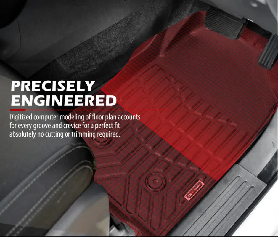 Kiwi Masters 3D TPE Car Floor Mats for Holden Colorado Dual Cab | 2012 - 2020