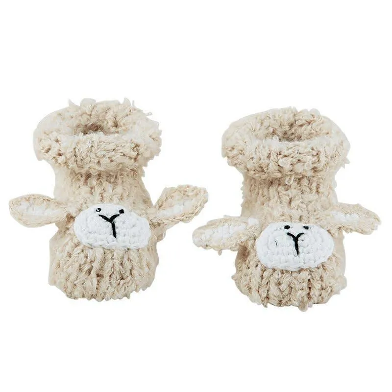 Knit Lamb Booties