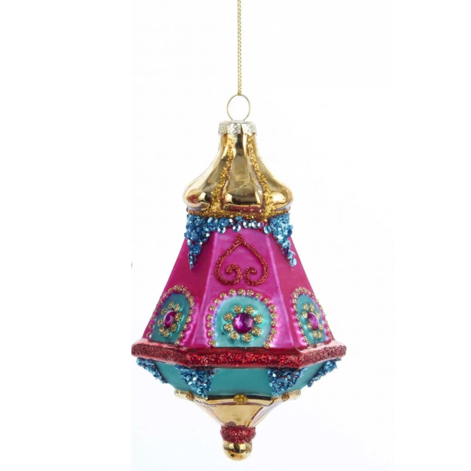 Kurt Adler Glass Lantern Ornament