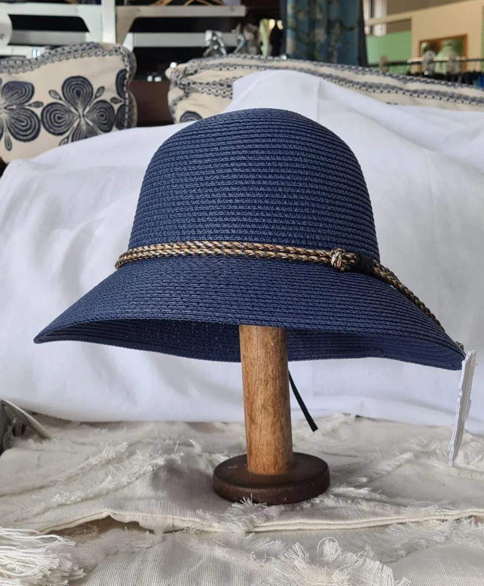 L2309-Ladies Bucket with Rope Loop Wide Brim Hat