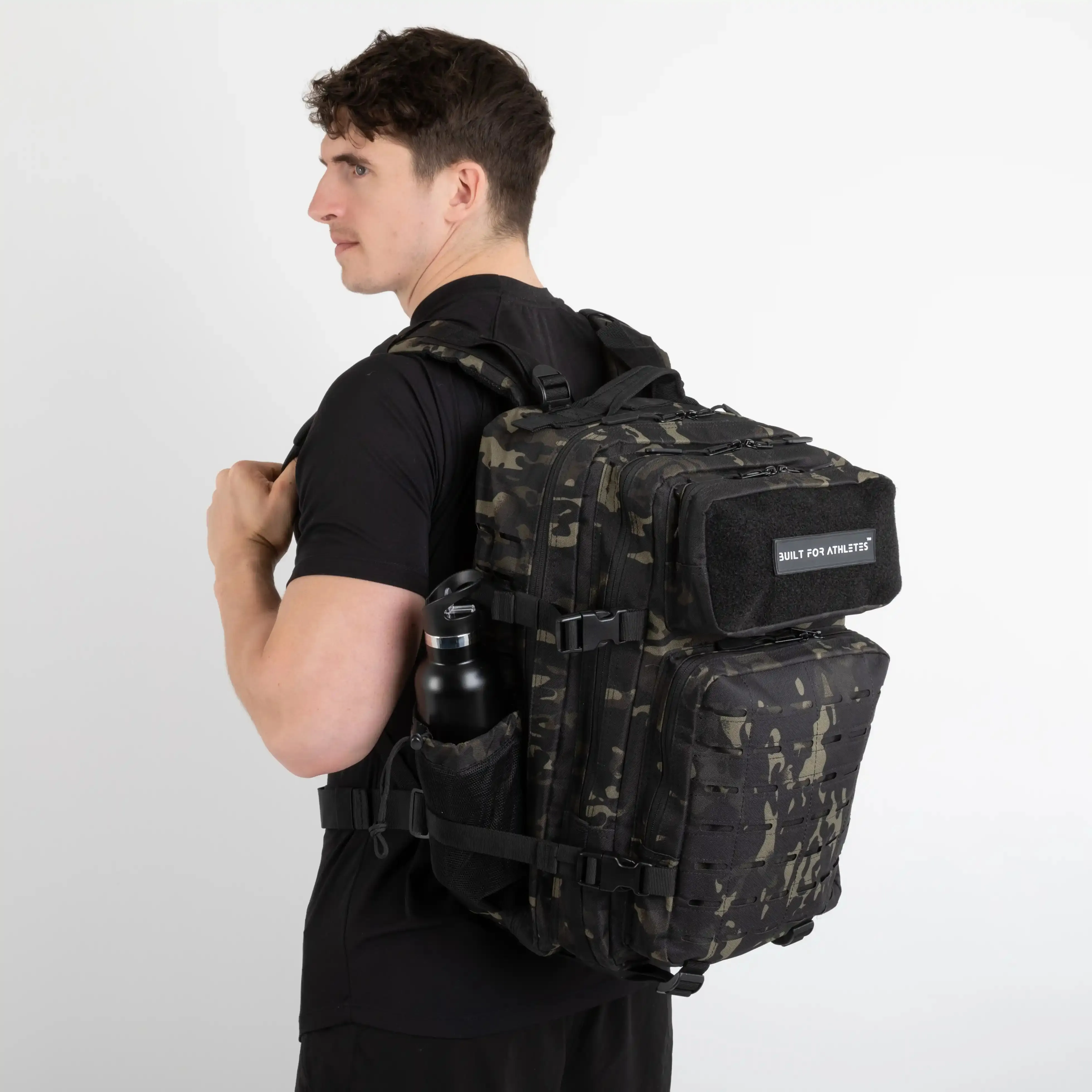 Large Black Camo Gym Backpack