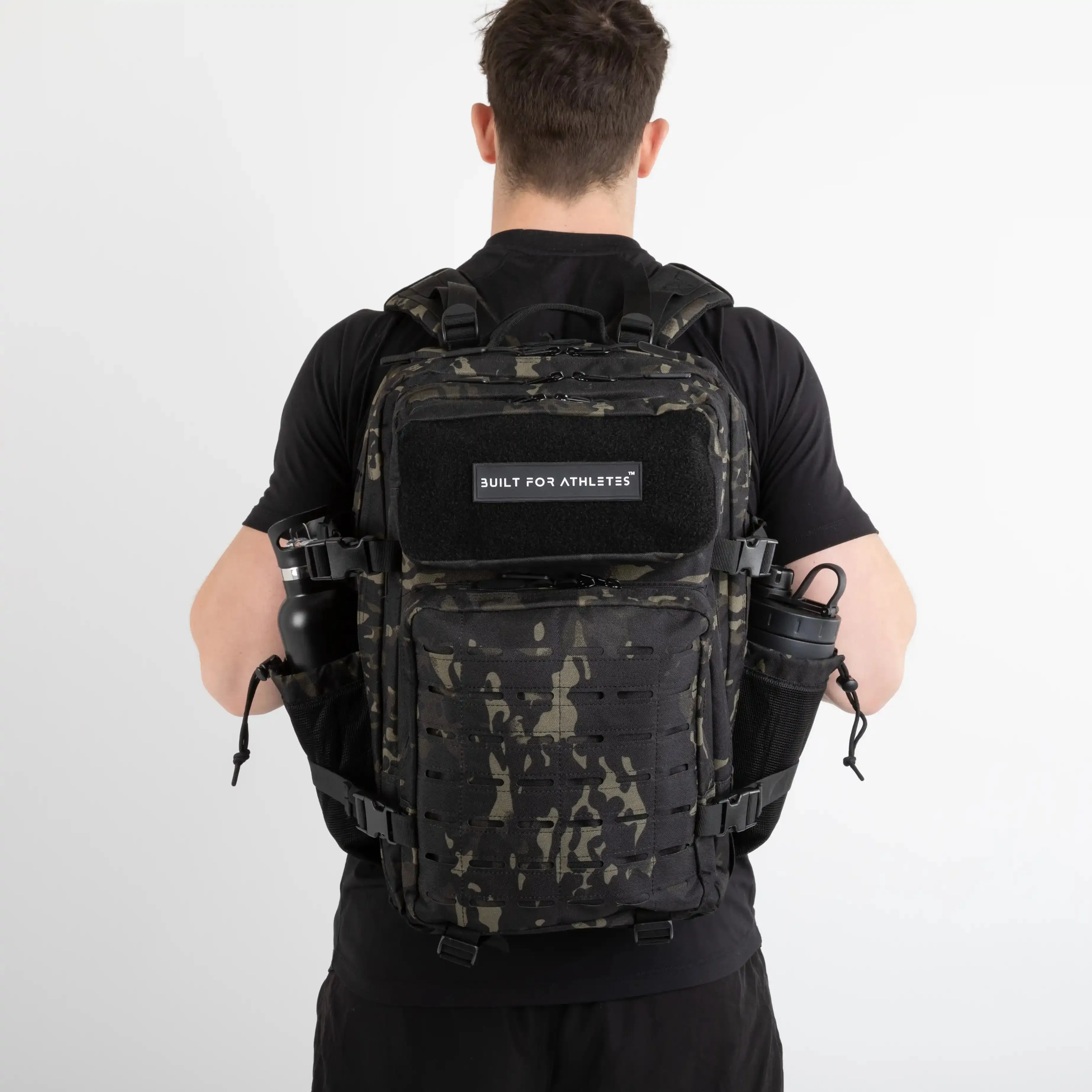 Large Black Camo Gym Backpack