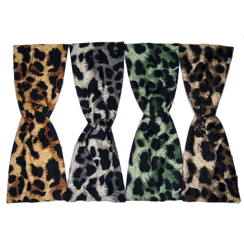 Leopard Turban Twist Headbands