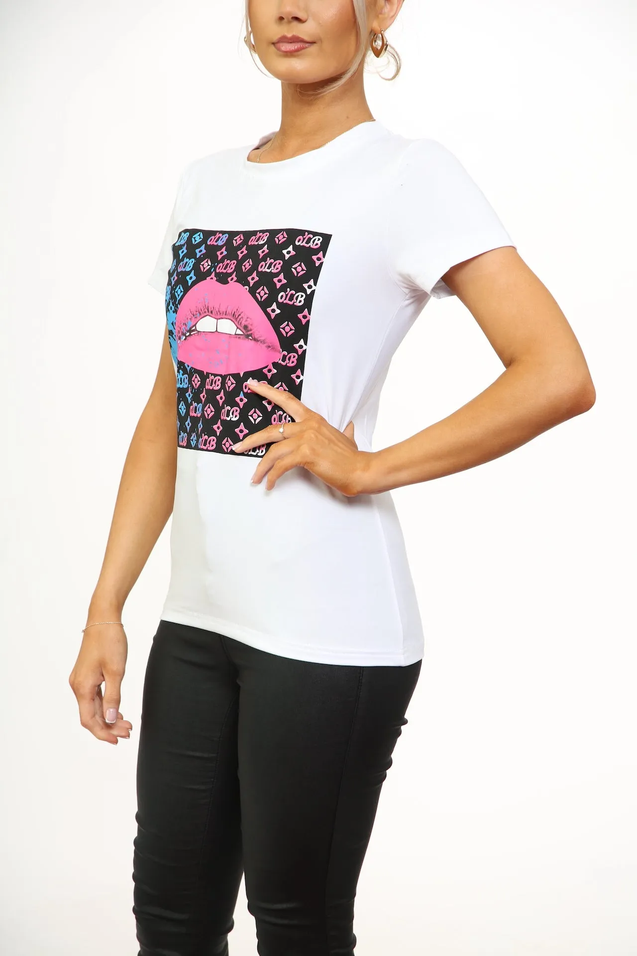 'LIP '  PRINT T-SHIRT